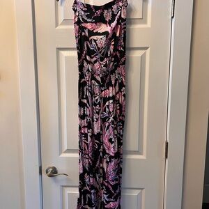 Lilly Pulitzer Jumpsuit strapless EUC size small